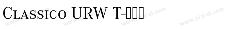 Classico URW T字体转换